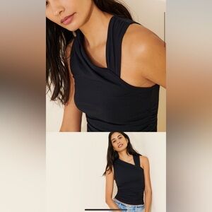 Maeve Anthropologie asymmetrical draped tank top